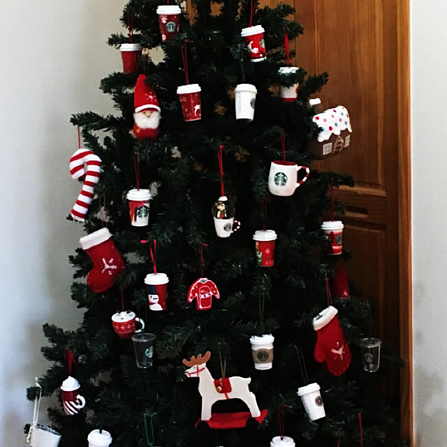 スターバックス/クリスマスオーナメント/クリスマスツリー/玄関/入り口のインテリア実例 - 2017-11-04 08:03:37