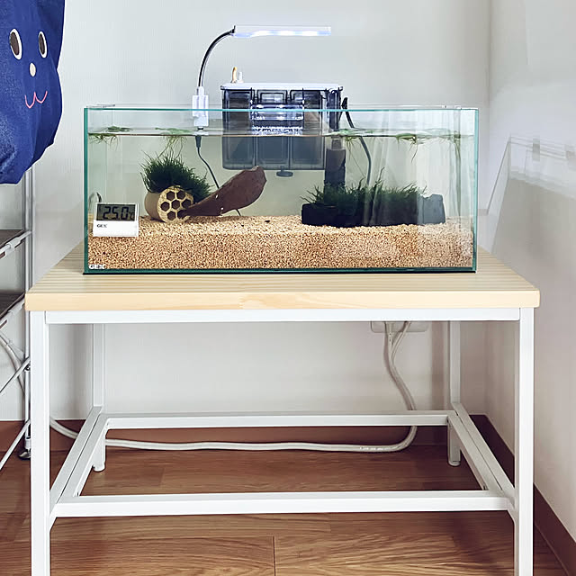 木製 ハンドメイド 水槽台 アクアラック 熱帯魚 金魚 シェルフ