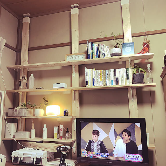 実家暮らし/本棚DIY/らぶりこ/観葉植物/照明...などのインテリア実例 - 2019-11-10 14:01:40