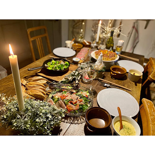 クリスマスディナー/キャンドル/クリスマス/アンティーク/マンション...などのインテリア実例 - 2020-12-27 08:22:09