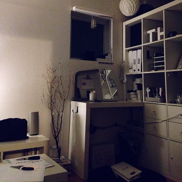 部屋全体/IKEA/二人部屋/収納/白黒...などのインテリア実例 - 2015-03-06 20:02:08