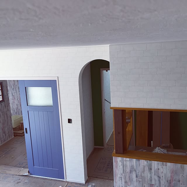 部屋全体/ドット柄/自宅ショップ/アーチ壁/新築建築中のインテリア実例 - 2016-04-10 03:50:07