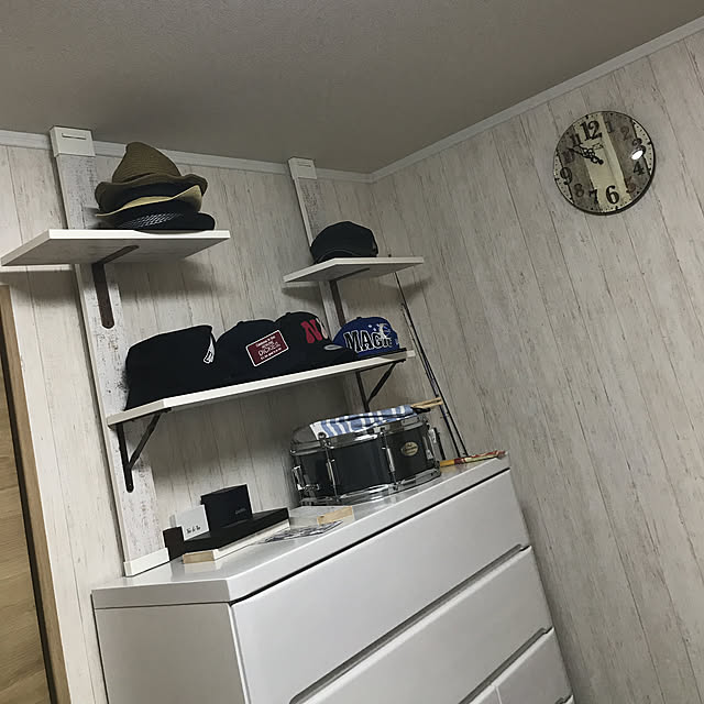 部屋全体/自分の部屋/1×4材/ラブリコ/DIY...などのインテリア実例 - 2018-04-16 22:59:18