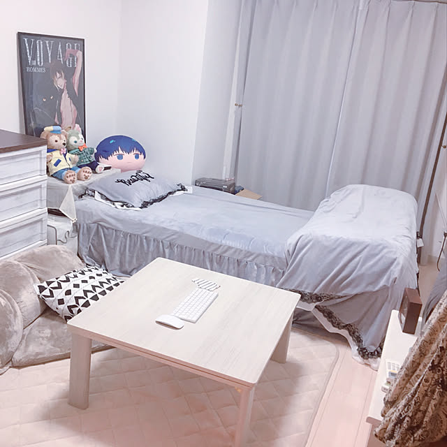 akiの-ふわふわな連結できる巣ごもりクッション<1/4パーツ/延長パーツ>の家具・インテリア写真