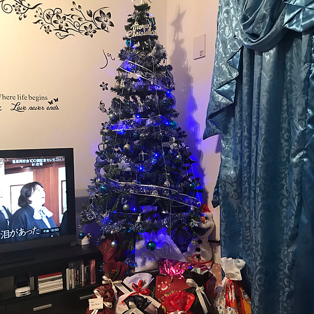 壁/天井/blue Christmasのインテリア実例 - 2019-01-06 18:51:59