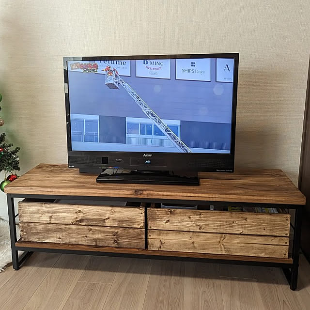 壁面 テレビボード リビング収納 ニトリ リメイク|家具・インテリア 壁面 テレビボード リビング収納 ニトリ リメイク|家具・インテリア