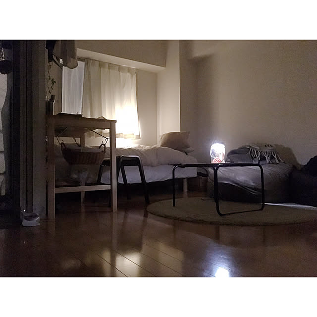 warashibeのIKEA (イケア)-IKEA(イケア) ADUM ラグ パイル長, オフホワイト　50283676　130センチの家具・インテリア写真
