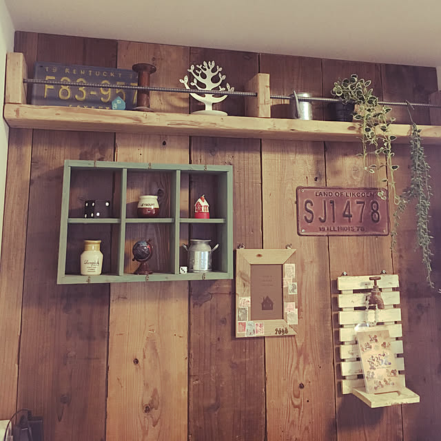 壁/天井/DIY/雑貨/100均/カフェ風...などのインテリア実例 - 2019-01-04 13:49:37