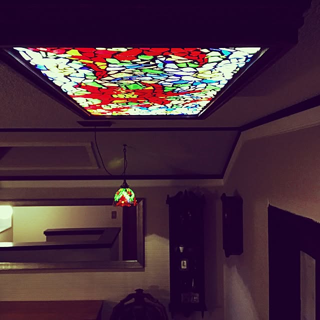 壁/天井/手作り/ライト照明/シーグラス/ステンドグラス...などのインテリア実例 - 2017-05-18 21:49:51