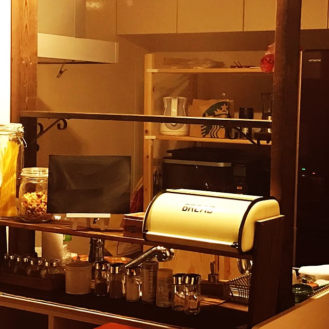 キッチン/DIY/100均/カフェ風/ニトリのインテリア実例 - 2017-05-19 22:56:49