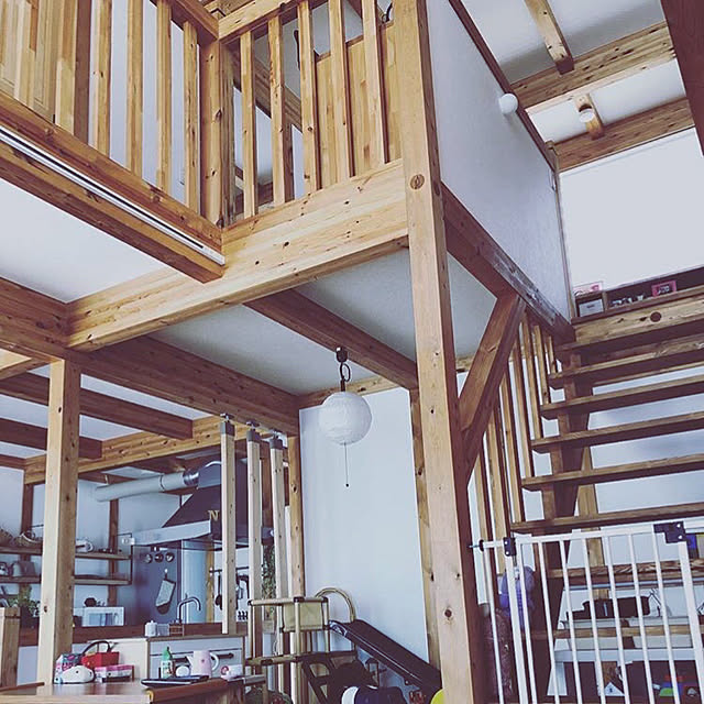 壁/天井/小上がり畳スペース/直線/梁だらけの家/梁のある家...などのインテリア実例 - 2018-04-13 15:12:00