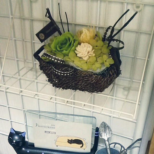 玄関/入り口/ブリザードフラワー/コメントありがとうございます♡/いいね！ありがとうございます♪/コメント返し遅くてすみません❗️...などのインテリア実例 - 2017-08-27 11:27:03