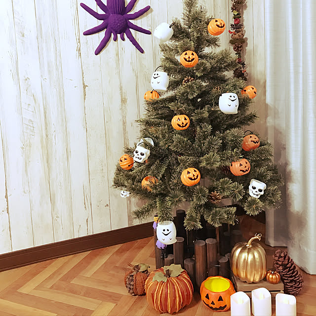 ダイソー ハロウィンツリーの商品を使ったおしゃれなインテリア ダイソー ハロウィンツリーの商品を使ったおしゃれなインテリア