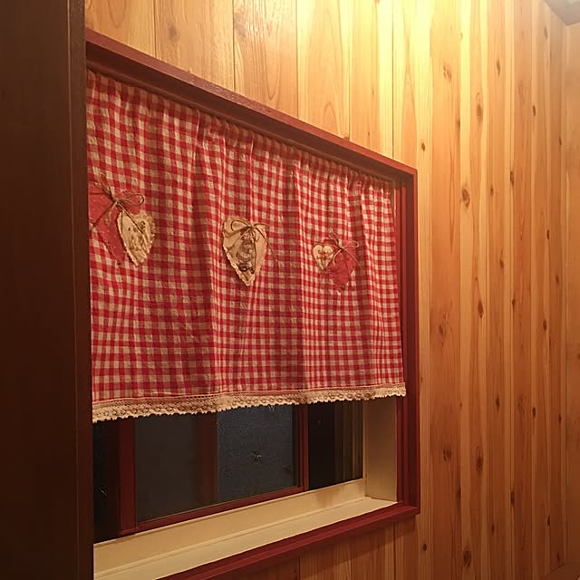 バス/トイレ/ペンキ塗り/アンとアンディ/カフェカーテン/トイレ窓...などのインテリア実例 - 2016-07-02 21:33:20