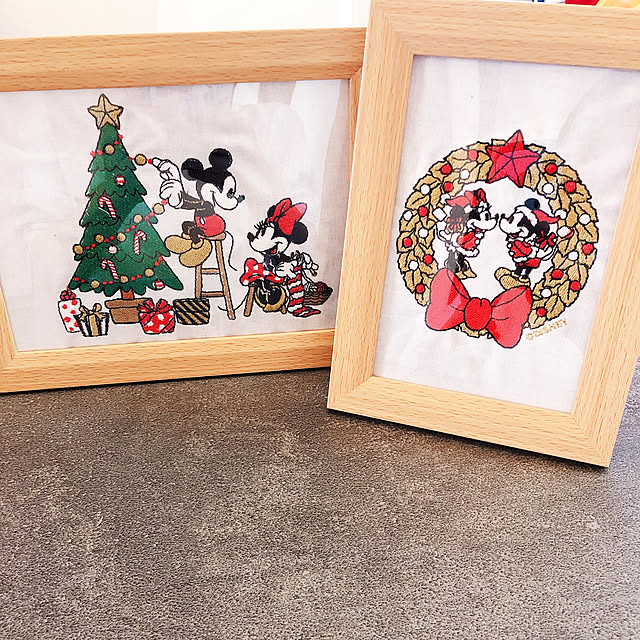 刺繍で彩りを/クリスマス/ディズニー/ディズニー大好き/ミッキー＆ミニー...などのインテリア実例 - 2020-12-17 15:25:05