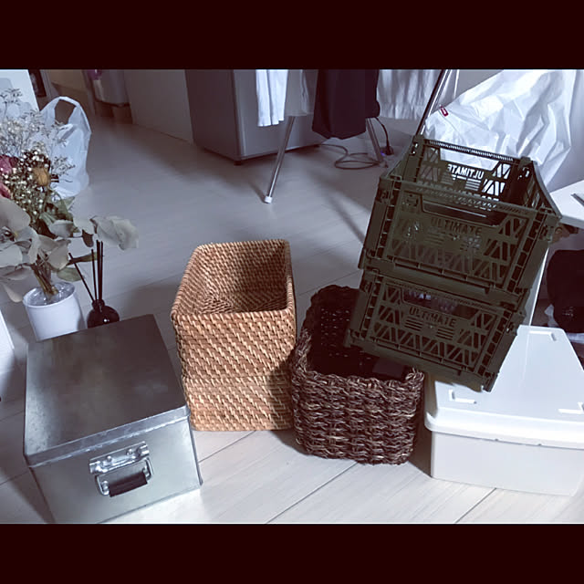 収納ボックス/収納/カゴ/無印良品/100均...などのインテリア実例 - 2018-12-19 23:44:28