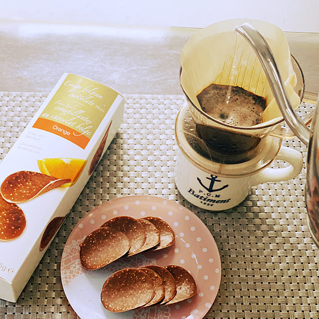 コーヒーとチョコレート/ハムレットチョコチップス/コーヒーのある暮らし/癒しセット/机...などのインテリア実例 - 2021-02-16 14:59:49