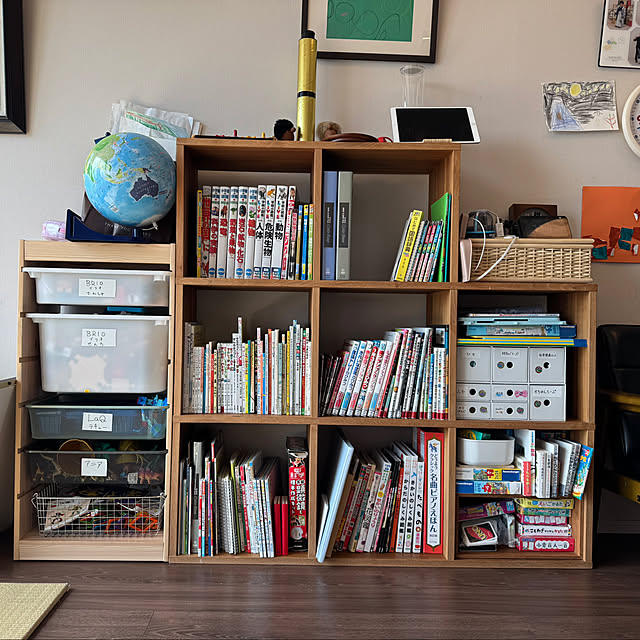 棚/無印良品/IKEA/トロファスト/子供と暮らす...などのインテリア実例 - 2025-04-07 12:00:03