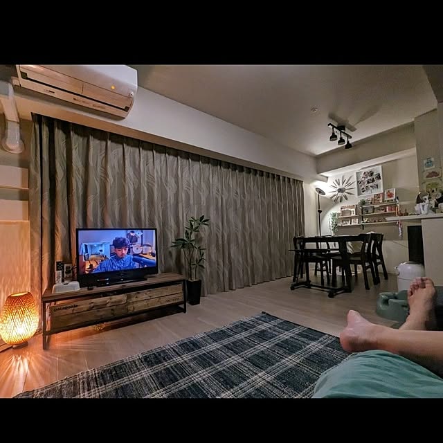 リビング/DIY/フェイクグリーン/観葉植物/テレビ台リメイク...などのインテリア実例 - 2023-06-05 21:44:30