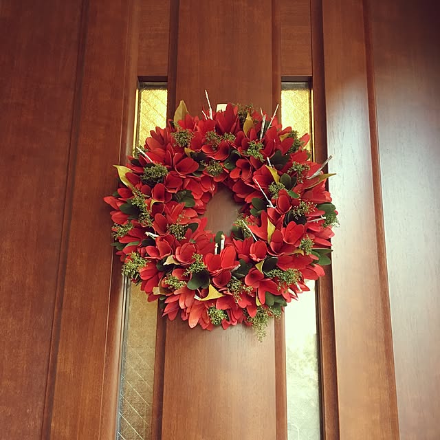 玄関/入り口/クリスマス/クリスマスディスプレイ/クリスマスリース/フランフランのインテリア実例 - 2016-12-23 13:42:31