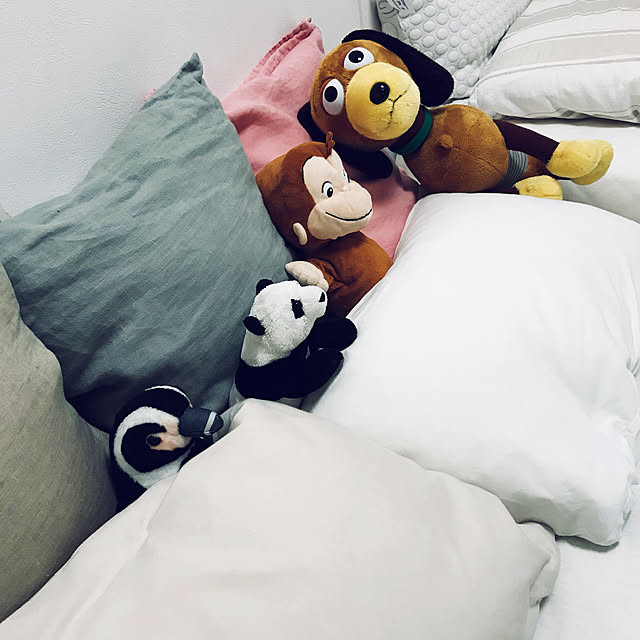 ベッド周り/fabthehome/Francfranc/ACTUS/クッションカバーのインテリア実例 - 2021-03-12 12:12:51