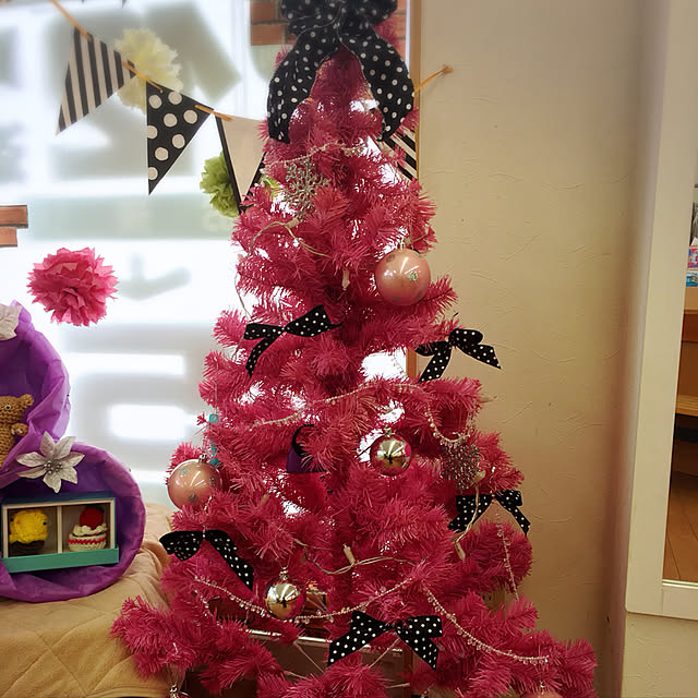 玄関/入り口/ピンクのクリスマスツリー♥のインテリア実例 - 2017-11-25 17:13:44