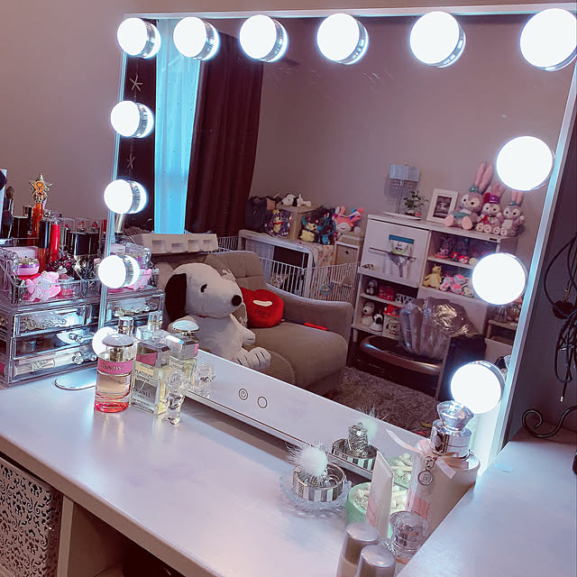 WONSTART Wonstart 女優ミラー 卓上 ハリウッドミラー 14個LED WONSTART Wonstart 女優ミラー 卓上 ハリウッドミラー 14個LED