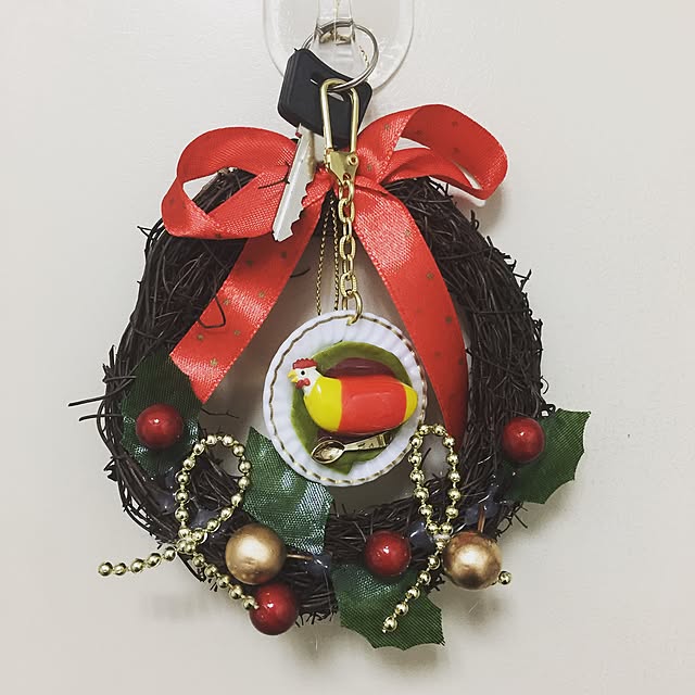 玄関/入り口/Christmas/クリスマス/鍵/一人暮らし...などのインテリア実例 - 2015-12-06 08:36:59