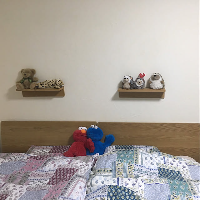 漆喰うま～くヌレール/無印良品 壁に付けられる家具/無印良品ベッド/無印良品/ベッド...などのインテリア実例 - 2020-01-17 17:49:18