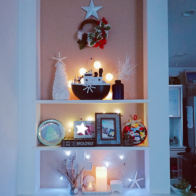 棚/クリスマス/西海岸インテリア/海を感じるインテリア/Instagram→moriiico...などのインテリア実例 - 2019-11-30 16:25:23