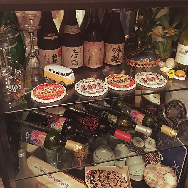 棚/ただの酒好きですみません(*꒦ິ³꒦ີ)/焼酎/日本酒/ワイン...などのインテリア実例 - 2016-12-27 18:53:02