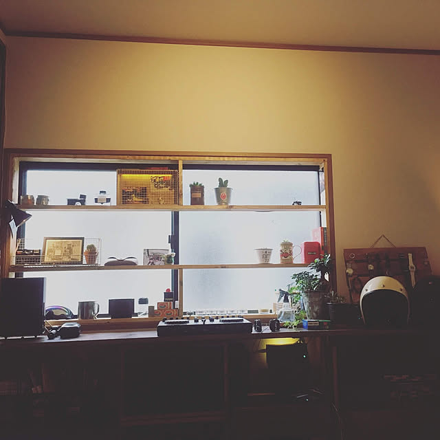 棚/観葉植物/DIY/フェイクグリーン/男前のインテリア実例 - 2019-08-08 12:04:09
