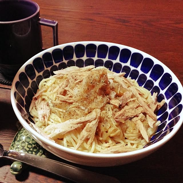 キッチン/さっそくアラビア/使ってみました(=´∀｀)人(´∀｀=)/カツオと大根の和風あっさりパスタのインテリア実例 - 2014-05-11 22:36:03