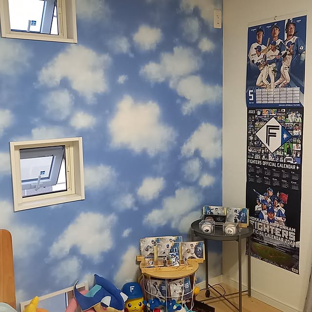 ベッド周り/みなさんいつもありがとうございます♪/もみの木の家/空の壁紙/子供部屋男の子...などのインテリア実例 - 2023-05-29 21:52:15