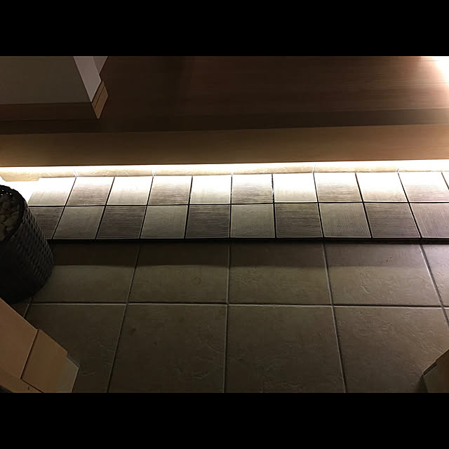 ウッドパネルの残り/玄関前/DIY/センサーライト/LEDテープ...などのインテリア実例 - 2020-08-12 14:23:39