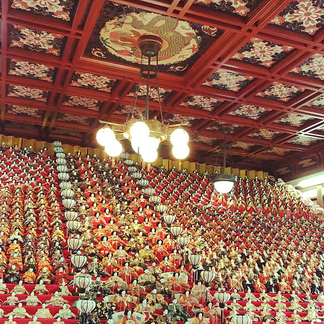 部屋全体/ひな祭り/格天井/イベント参加/押し逃げごめんなさい...などのインテリア実例 - 2019-02-24 17:23:53