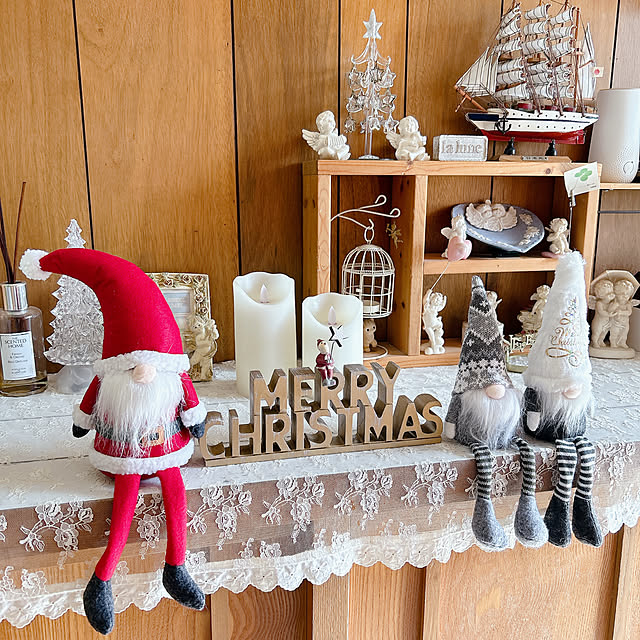 棚/足ブラサンタ/クリスマス/中古住宅/築40年以上...などのインテリア実例 - 2024-12-03 14:49:19