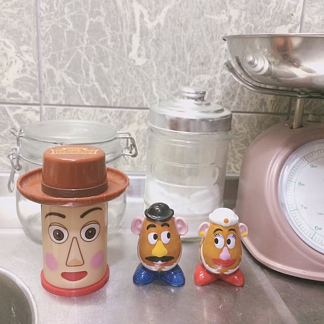 キッチン/ディズニー/ディズニー好きのお部屋/一人暮らし/賃貸アパート...などのインテリア実例 - 2016-11-09 00:44:58
