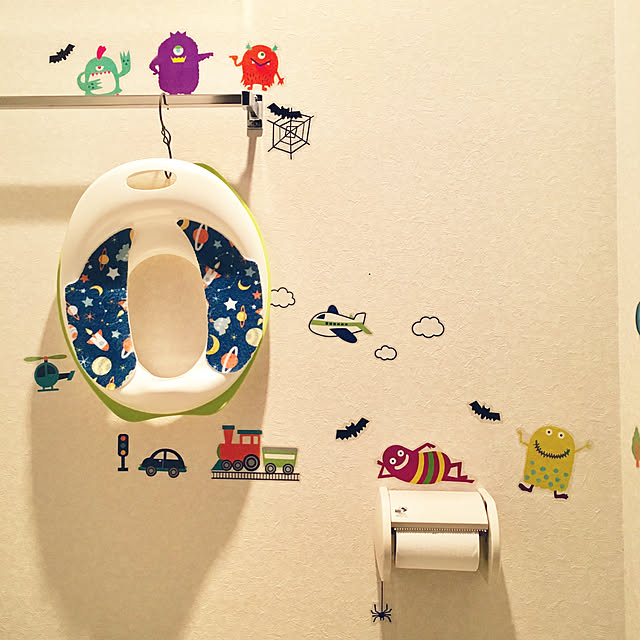 バス/トイレ/補助便座/IKEA/シール/ダイソー...などのインテリア実例 - 2018-09-30 23:25:16