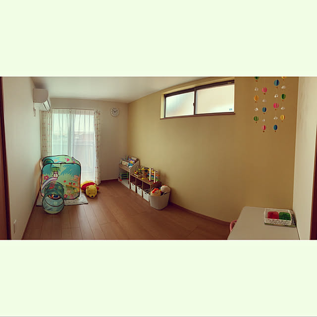気球モビール/カラーボックス収納/子供部屋/こどもと暮らす。/ハンドメイド...などのインテリア実例 - 2020-04-28 10:24:07