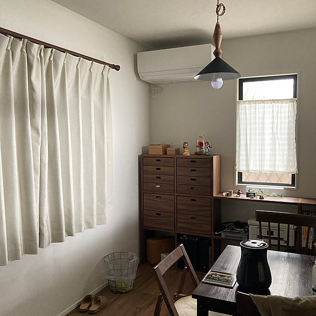部屋全体/ダイニング収納/スタッキングシェルフ/ダイニング/無印良品...などのインテリア実例 - 2024-04-09 12:50:44