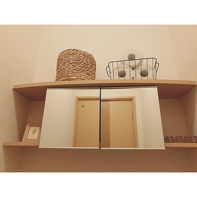 バス/トイレ/ナチュラル/ニトリ/セリア/1人暮らし...などのインテリア実例 - 2017-09-02 18:04:55