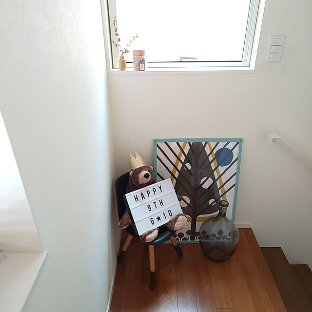 部屋全体/誕生日ディスプレイ/王冠カチューシャ/セリア カットクロス/フライングタイガー ライトボックス...などのインテリア実例 - 2020-06-09 12:19:44