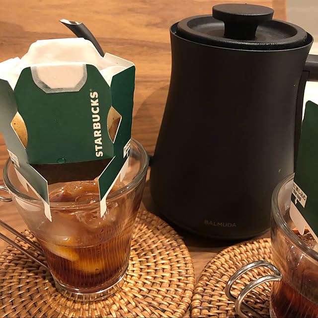 コーヒーのある暮らし/アイスコーヒー/コーヒータイム/スターバックス/おうちカフェ...などのインテリア実例 - 2022-06-08 19:47:24