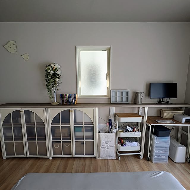 ベッド周り/海外風インテリア/主寝室/建売住宅/アーチ扉のキャビネット...などのインテリア実例 - 2024-09-07 10:07:50