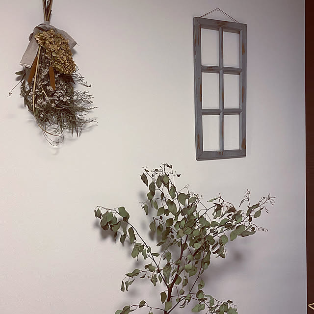 寝室の壁/スワッグのある暮らし/木のある暮らし/お花大好き♡/グリーンのある暮らし...などのインテリア実例 - 2022-02-05 22:11:09