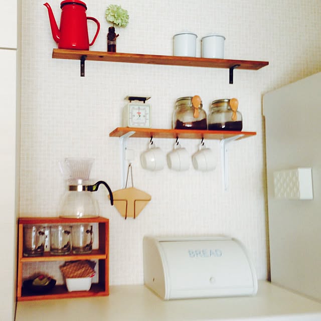 キッチン/キッチン＆テーブルウェア/DIY/カフェ風/飾り棚のインテリア実例 - 2015-01-27 12:03:16