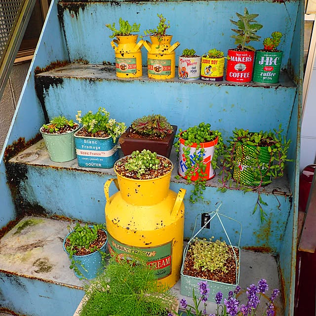 JILLのケー・イー・アイ-GREEN HOUSE Heartful Garden Oval Basket アンティーク風ブリキポット φ23×11cm 2370-Aの家具・インテリア写真