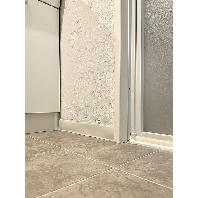 バス/トイレ/巾木DIY/ビニール巾木/洗面所DIY/ホワイトインテリア...などのインテリア実例 - 2023-10-28 18:12:22