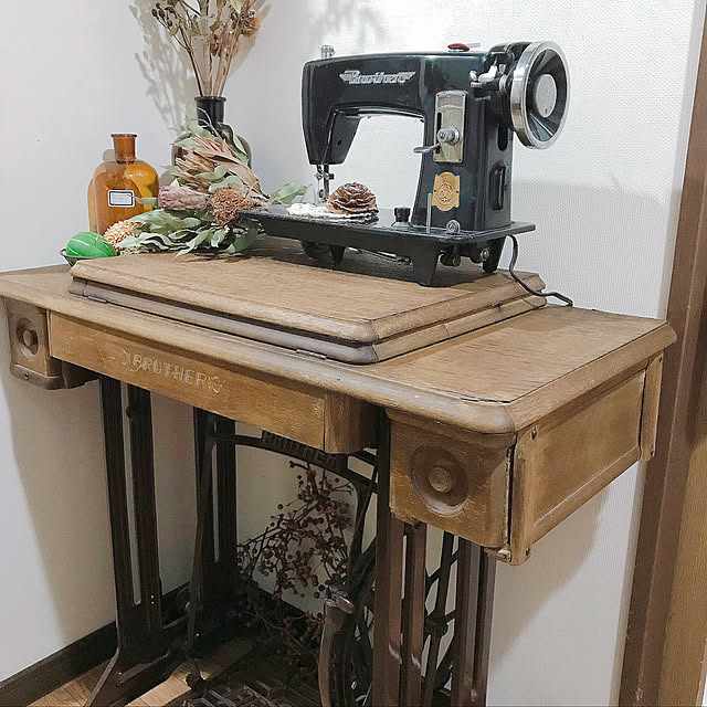 DIY 足踏みミシンのインテリア・手作りの実例 | RoomClip DIY 足踏みミシンのインテリア・手作りの実例 | RoomClip